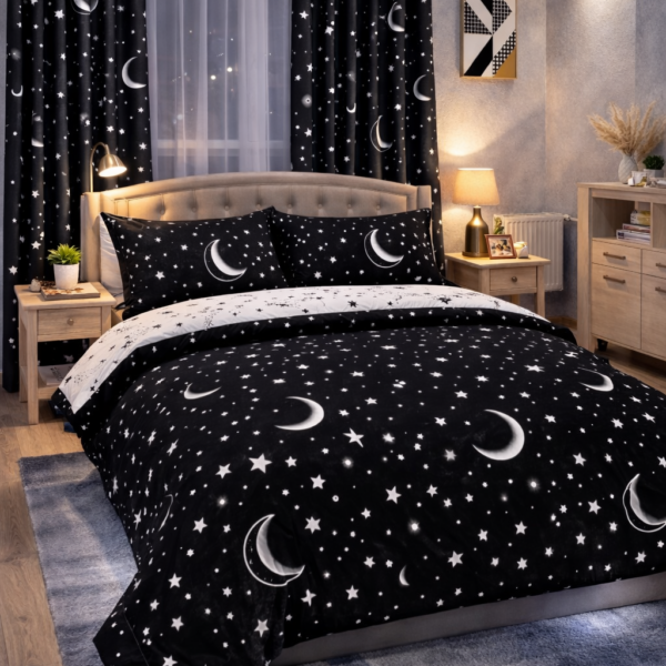 Posteljina i draperi u istom dezenu